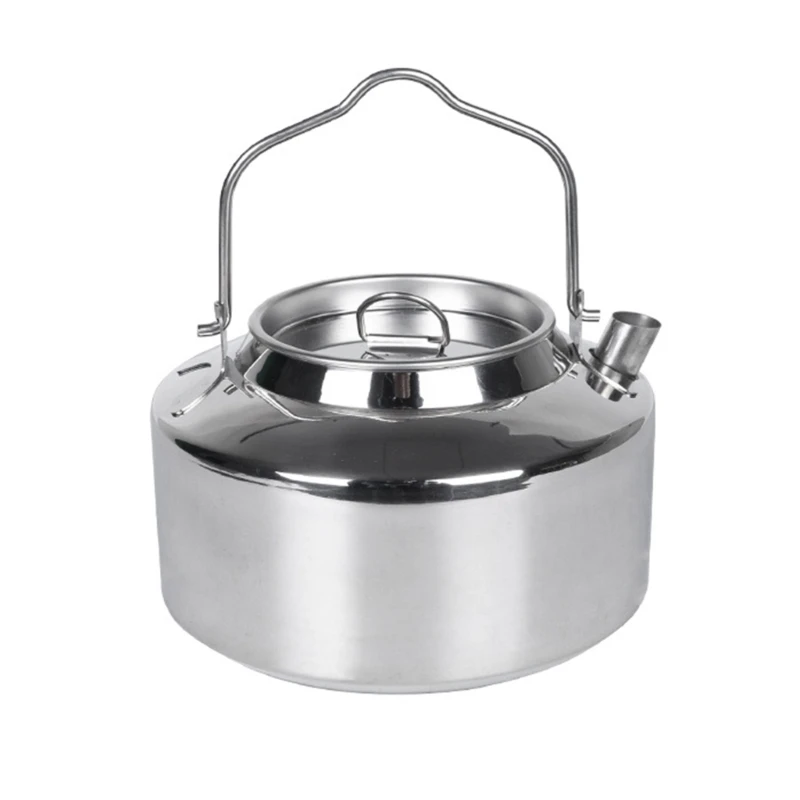 야외 캠프파이어 사용을 위한 경량 캠프 차 주전자 내구성 물병 1200ml