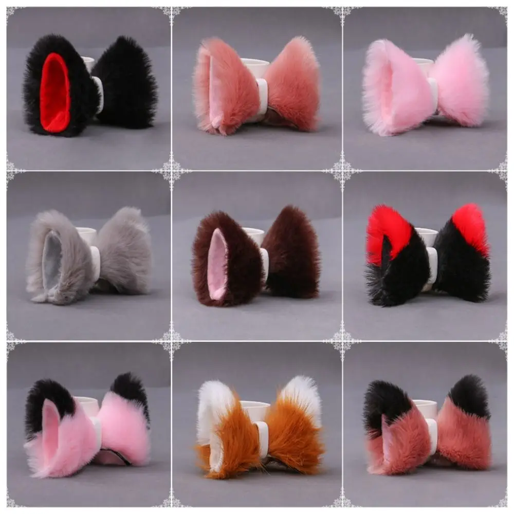 Dress Up Cat Ear Hairbands Headwear Decoration Anime Cosplay Lolita Accessori Per Capelli Peluche Cat Ear Hair Clip Women
