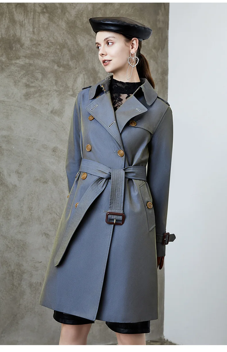 2021 Autumn Fashion Women Trench Coat With Belt Turn Down Collar  Women Fashion Trench Femme Casaco Abrigo Streetwear warmest winter coats for women