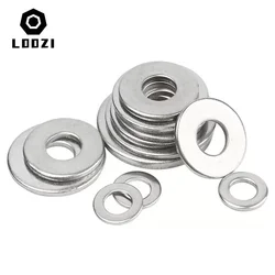 Premium 304 Stainless Steel Flat Washer - Durable Metal Gasket & Spacer Shim - M20x37x3 x2pcs