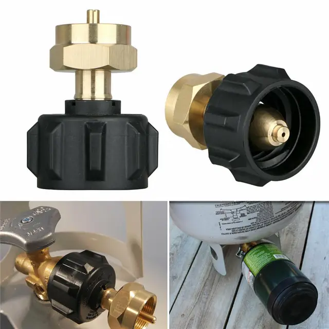 Propán Újratöltő Adapter Alacsony Nyomású Gázszabályozó Beépített Biztonsági Funkciók1Lb Henger Tartály Csatlakozó Fűtő Palack - Image 4