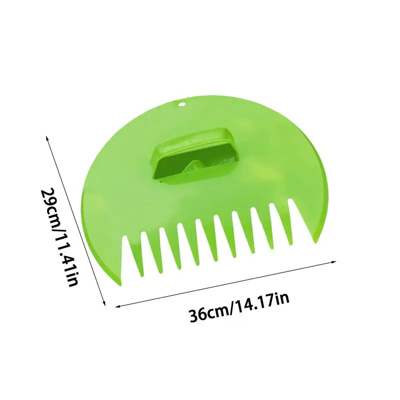 Outdoor Leaves Picks Set Of 2 Large Grass Scooper Set 2X Leaves Collector Garden With Handles For Gardening Grass Trash