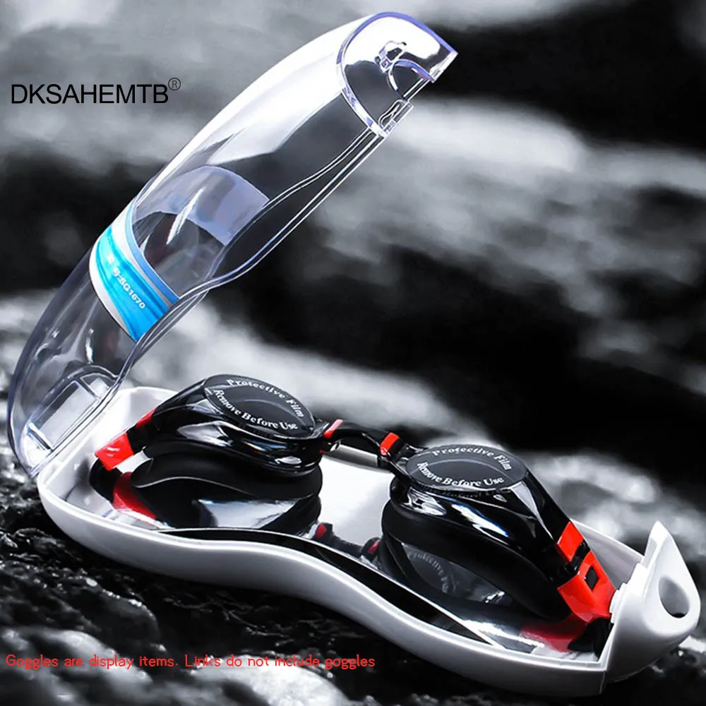 Swimming Glasses Cover Transparent Portable Rotary Switch Lightweight Drainage
