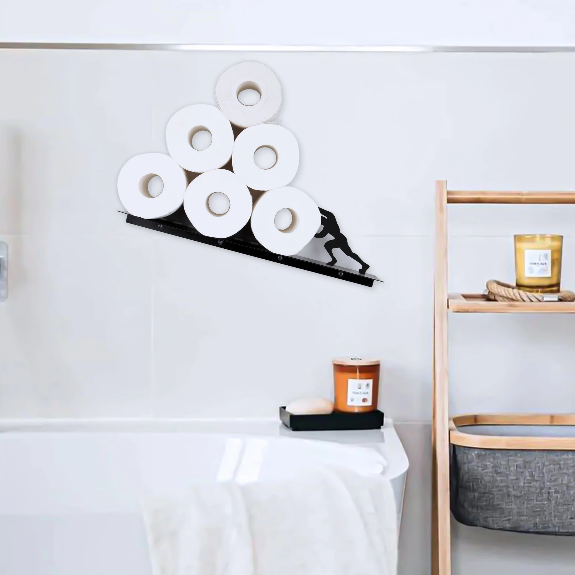 Toilet paper holder stand Tissue Holder Wall Mounted Storage Stand Stainless Steel Hercules Towel Roll Storage Bathroom items paper towel holder toilet paper rack toilet paper holder toilet roll holder tissue holder