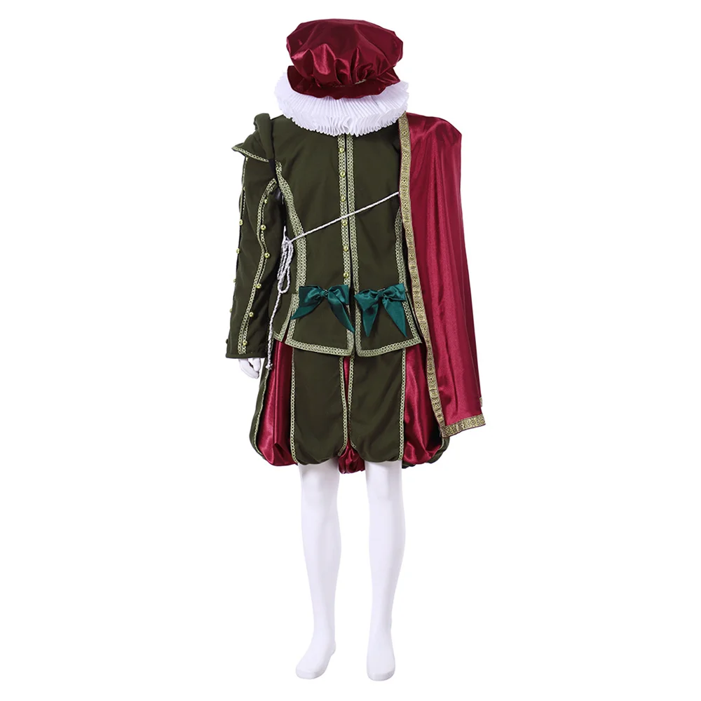 The Tudors Medieval King Cosplay Costume Renaissance Retro Men Cloak
