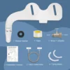 SAMODRA Ultra Slim Bidet Attachment for Toilet Seat - Dual Nozzle, Adjustable Water Pressure, Non-Electric Ass Sprayer 6