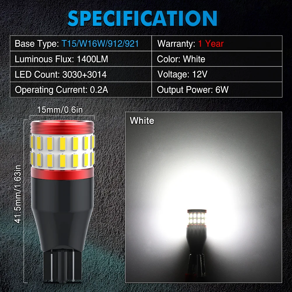 T10 W5W LED Indicator Bulb No Polarity - NAOEVO NS30D Series