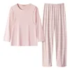 Maternity Wear Thin Pajamas Home Wear Monthly Wear Suit Breastfeeding Suit Long-Sleeved Home Wear Suit Maternity Casual Wear 5