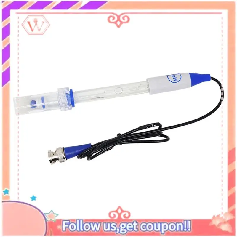Upgraded PH Replacement Probe Aquarium Hydroponic Laboratory Electrode PH Sensor Potential Test BNC Q9 Connector