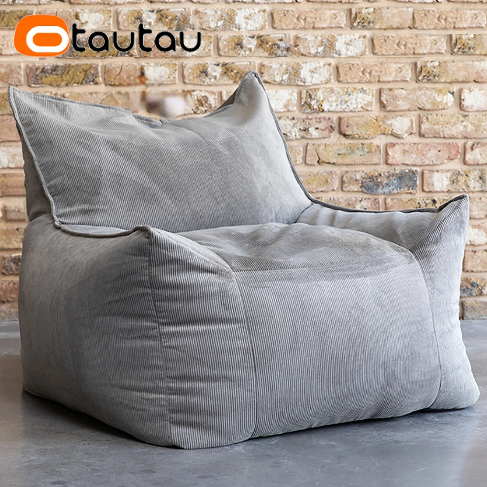 

Чехол OTAUTAU для объемной сумки, искусственная кожа, без наполнителя, напольный диван, пуф с оттоманкой, подставка для ног, стул, Угловой стул SF156