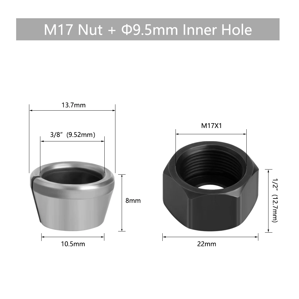 LAVIE Schnitzmaschine, Spannzangen-Trimmmaschine, Holzbearbeitungszubehör, Adapter, ER-Klemmutter, C-Mutter, Spannzange – Detail 23