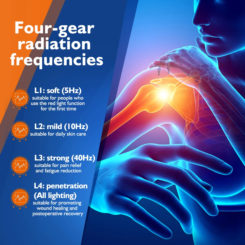 3 In 1 LED Red Light Knee Massager 660 850nm Infrared Therapy Shoulder Elbow Massager Heated Vibration Knee Brace For Arthritis