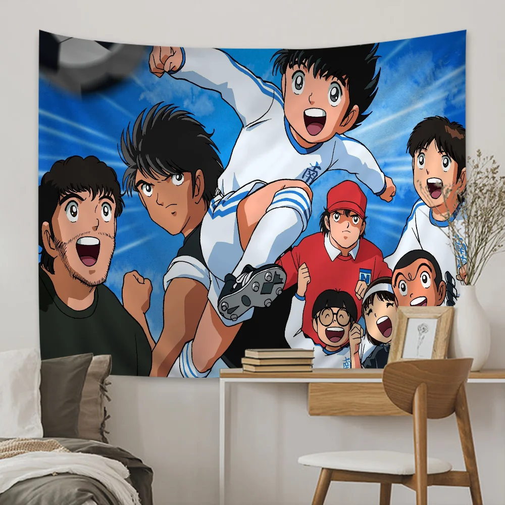 Cartoon Kapitän Tsubasa Thema Hintergrund Tuch Alles Gute Zum Geburtstag Party Baby Dusche Liefert Dekoration Banner Schießen Requisiten – Detail 9