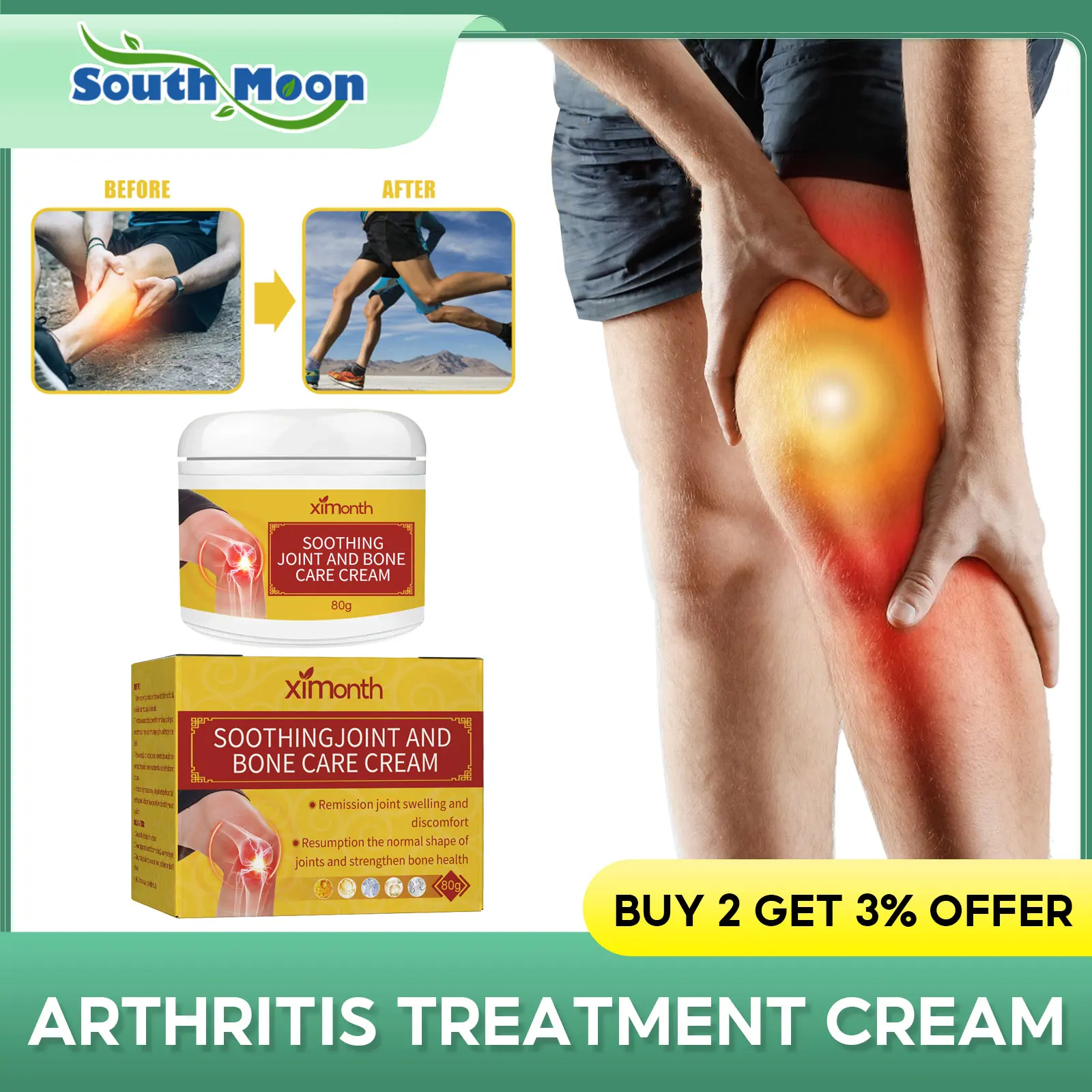 

Arthritis Analgesic Ointment Relief Muscle Pain Tenosynovitis Treatment Knee Joint Sprain Gout Rheumatism Anti Joint Pain Cream