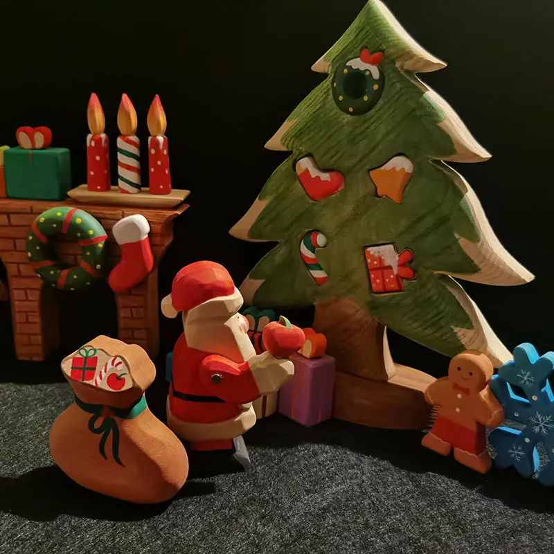 Figurine de Père Noël électrique rouge de 27 cm - Chantant - Jouet