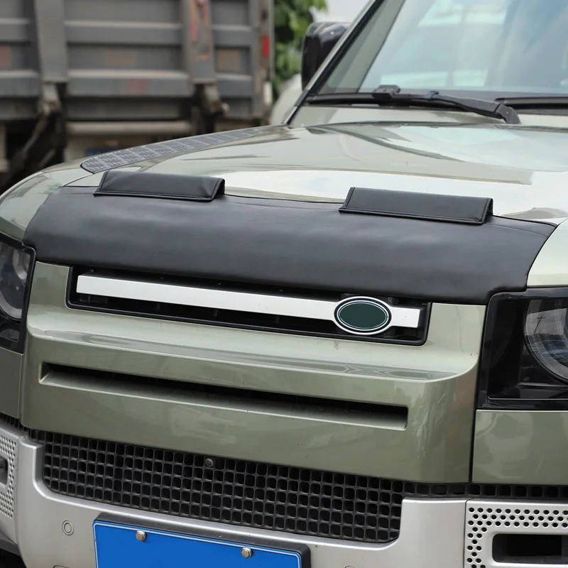 Copertura Del Cofano Dell'Auto Deflettore In Pietra Protezione Del Cofano Scudo Blocco Di Sabbia Accessori Esterni Per Land Rover Defender 110 130 202