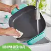 Nonstick Square Electric Skillet with Glass Lid, 12 Inches, Teal 6