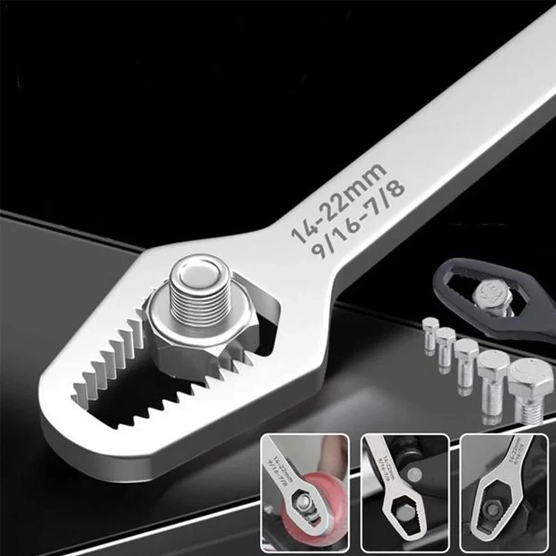 8-22mm Universal Torx Wrench Self-tightening Adjustable Glasses Wrench Board Double-head Torx Spanner Hand Tools 2030