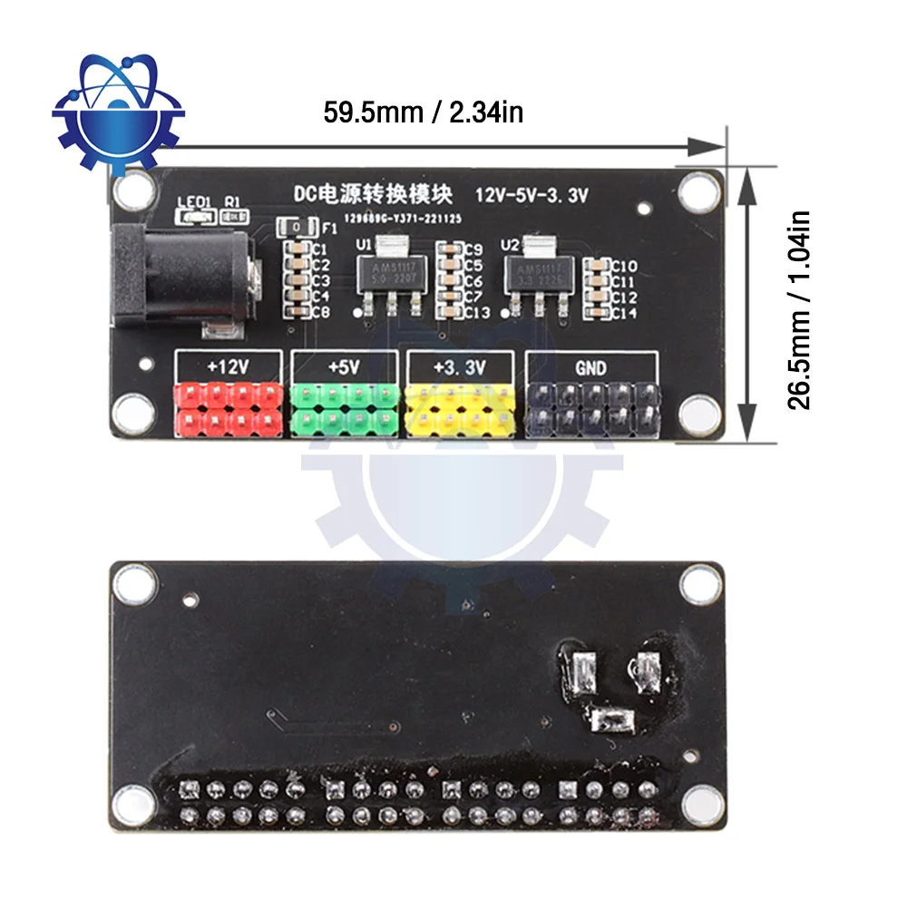 1pcs Új DC-DC 12 vcc hogy 3.3 vcc 5V 12V Többek kimeneti feszültség Vallásváltoztatás Modul áram Ajánlattétel Modul számára arduino