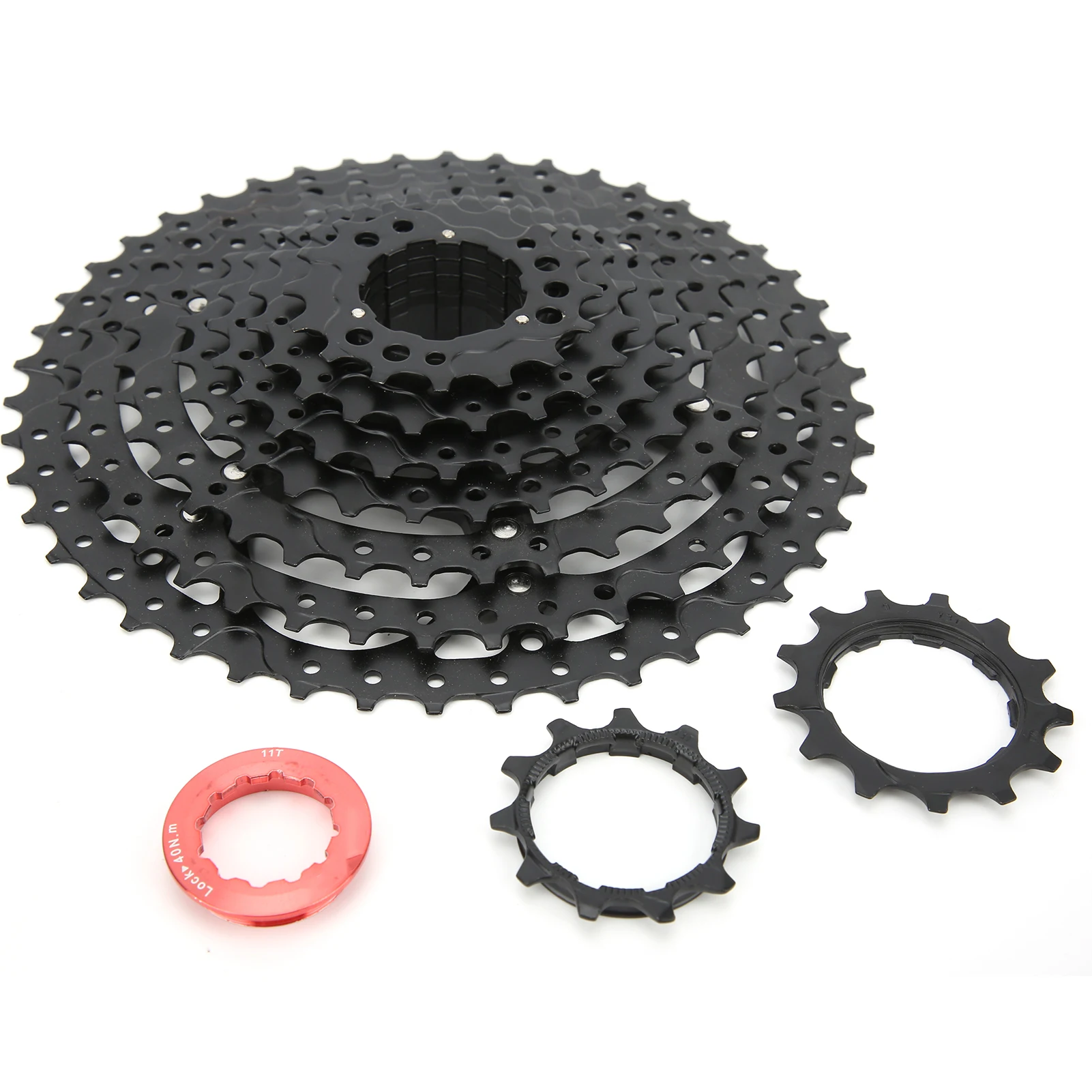 

ZTTO Bike Steel Flywheel 9 Speed 11‑46T Black Cassette Flywheel Bicycle Accessories
