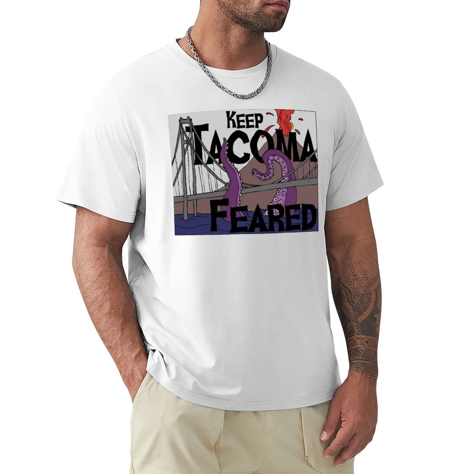 Keep Tacoma Feared T-Shirt kawaii clothes Short sleeve tee blanks T-shirt men kawaii anime t shirt men