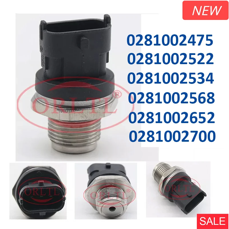 Sensor de alta presión de combustible para BOSCH, Common Rail, 0281002475, 0281002522, 0281002534, 0281002652, nuevo|Regulador de presión de aceite| -