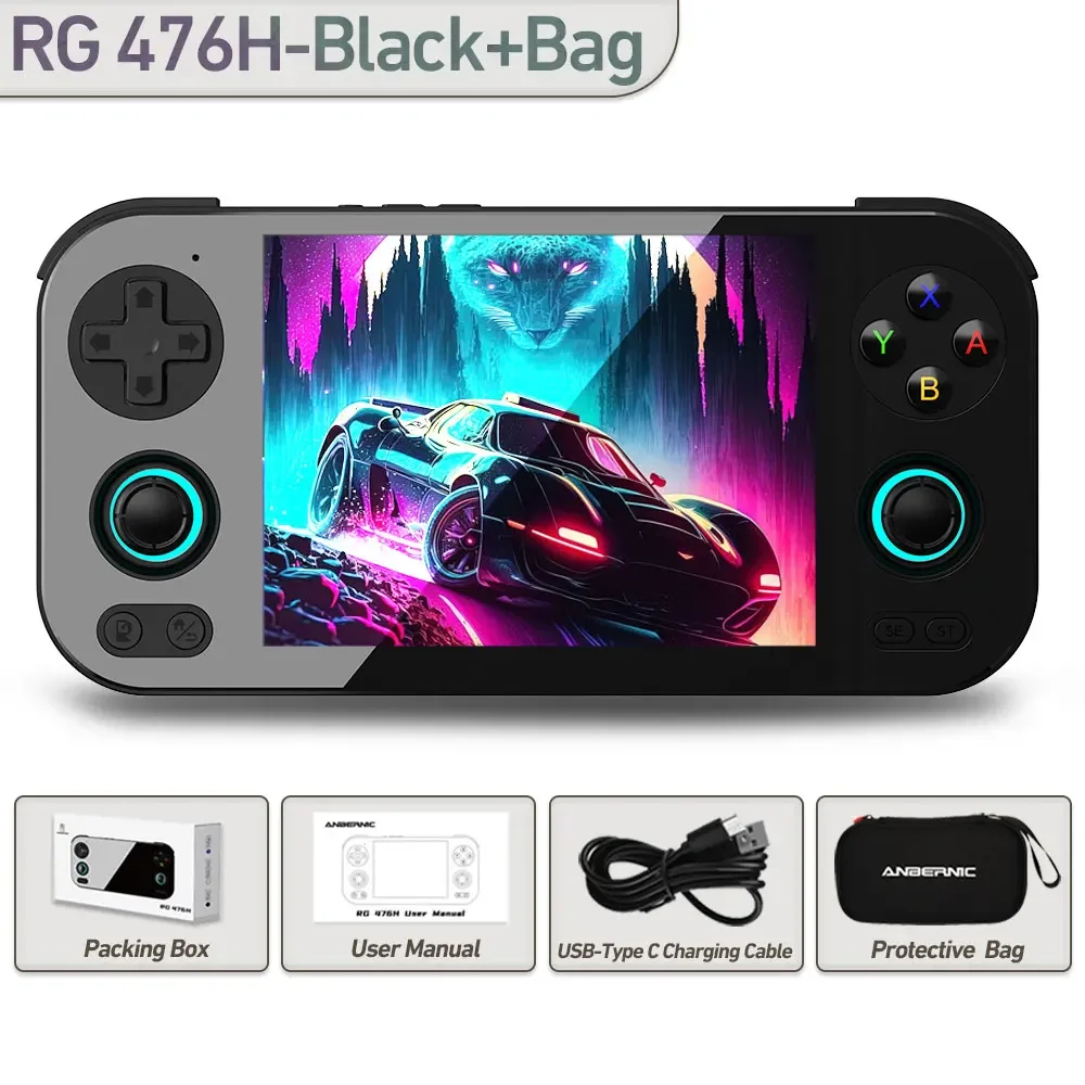 Anbernic RG 476H レトロ携帯型ゲーム機 4.7インチHDマルチタッチフル