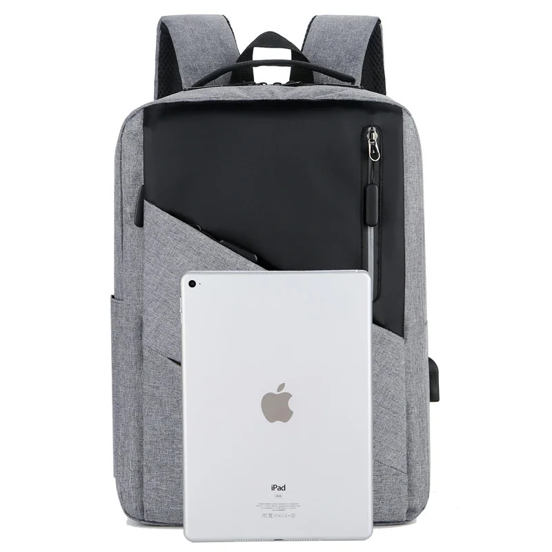 Fashion contrast color backpack men's and women's Travel Backpack large capacity student 15.6 inch Laptop Bag