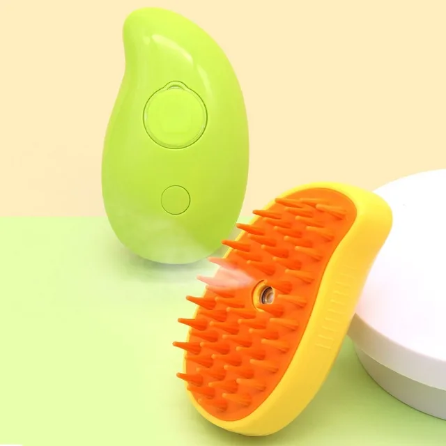Cat Dog Steamy Brush Steam Brush Electric Sprayer for Massage Pet Grooming tool Shedding 3 in 1 Electric Sprays Massage Combs 6