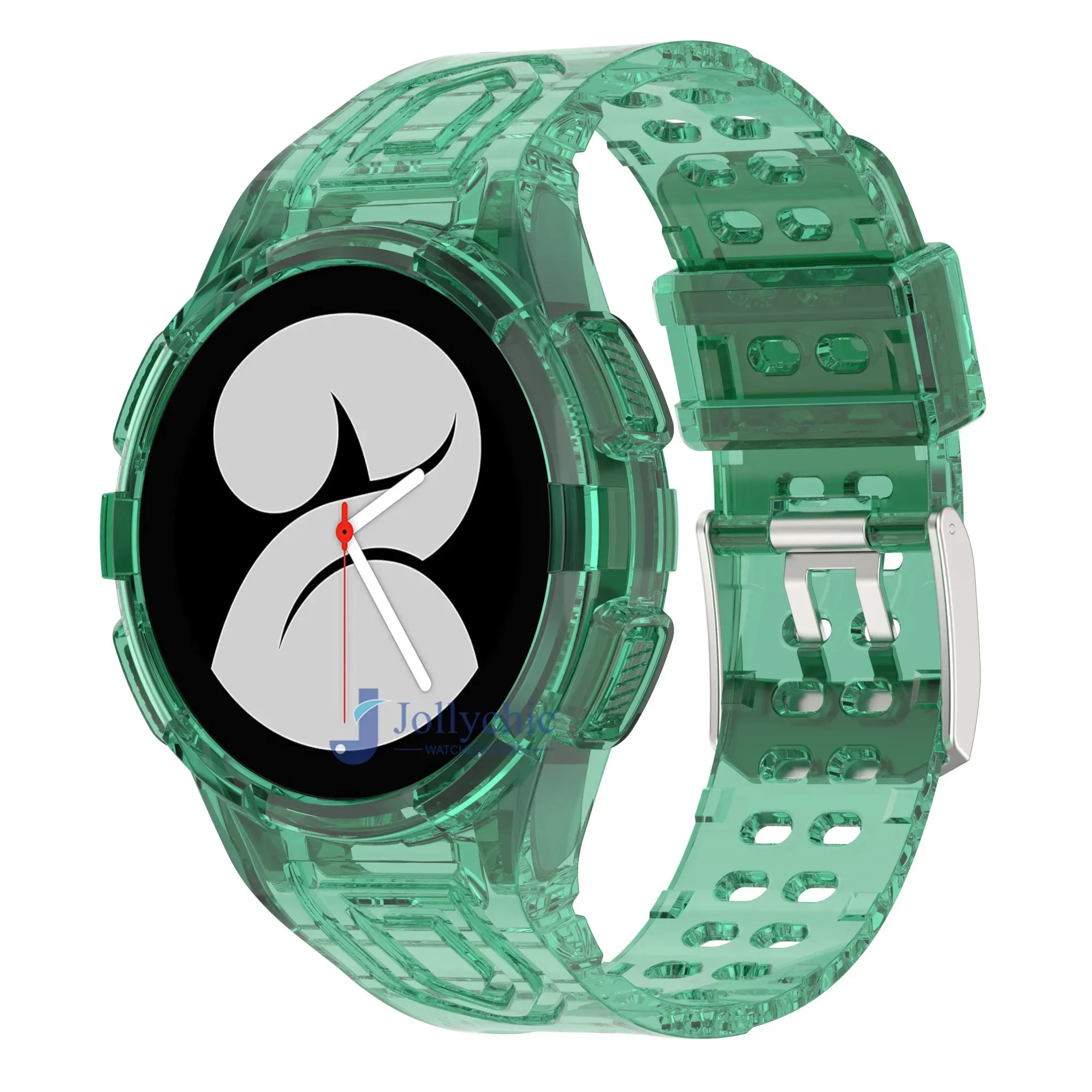 Transparent Silicone Sport Band with Protective Case