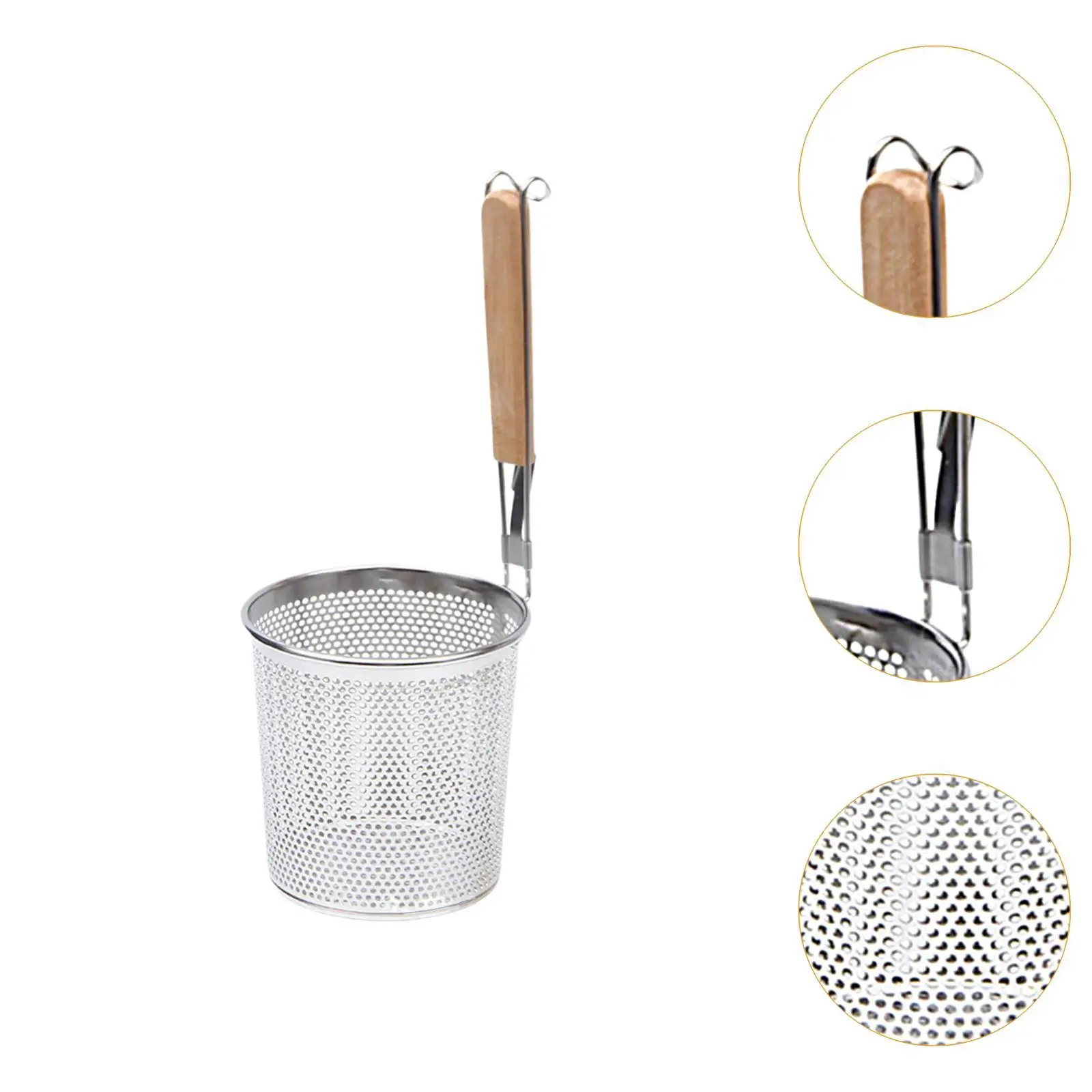 Pasta Noodle Strainer, Kitchen Mesh Strainer, Food Strainer Mesh Pasta Basket Noodle Strainer for Pasta, Frying Chips