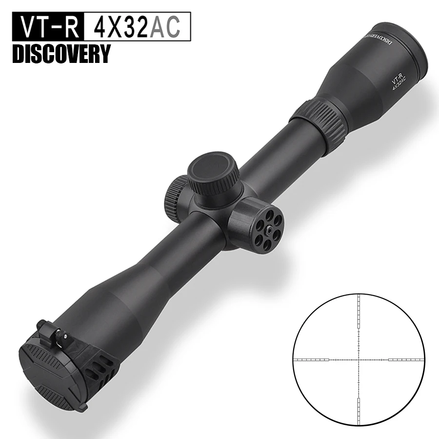 Tactical Rifle Scope DISCOVERY Tube 4X32 Magnification Shockproof .22LR