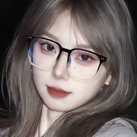 Mode Anti lumière bleue lunettes hommes ordinateur femmes lunettes mode optique plaine cadre lunettes Transparent blocage lunettes 3