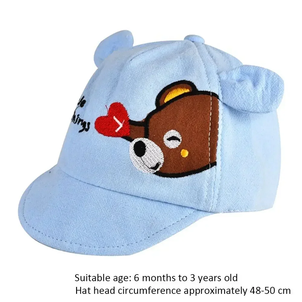 Adjustable Cap Baby Baseball Cap Cartoon Kids Boys Girls Duck Tongue Cap Sunshade Hat with Ears Fisherman Hat Spring Summer