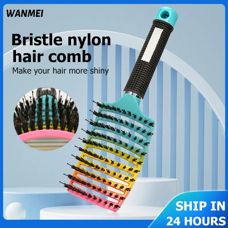 MagicDemelantBrushBristleNylonHairpopbrushUntangleBrushScalp