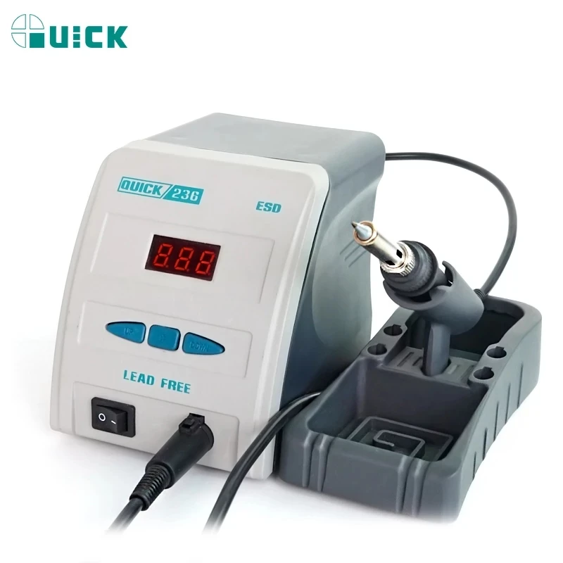 

Original Quick 236 Lead-Free Soldering Rework Station Thermostatic Electric Soldering Iron For Mobile Phone Motherboard Repair