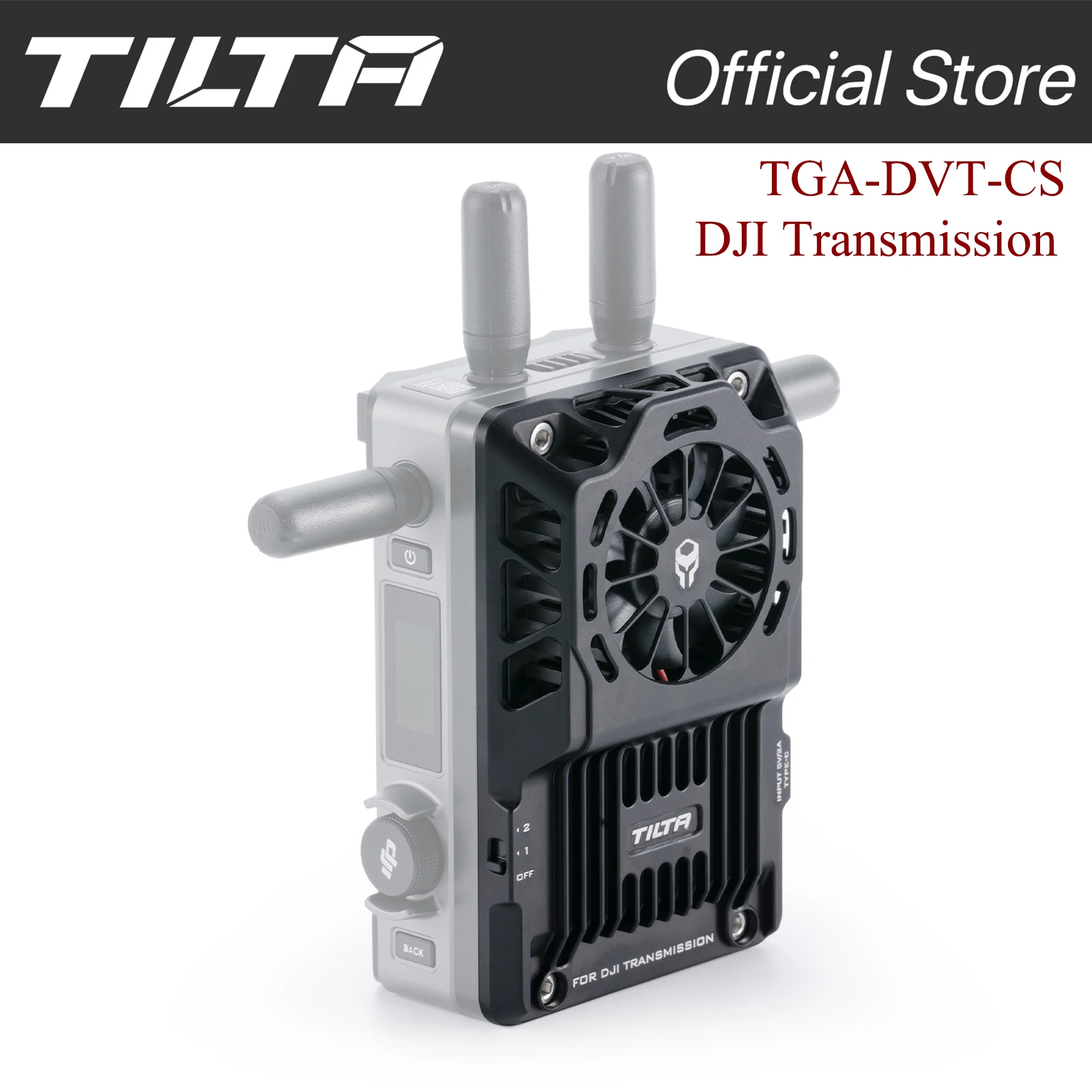 

TILTA TGA-DVT-CS Cooling System for DJI Transmission Dual-Speed Adjustment DJI Wireless Video Transmitter and Receiver