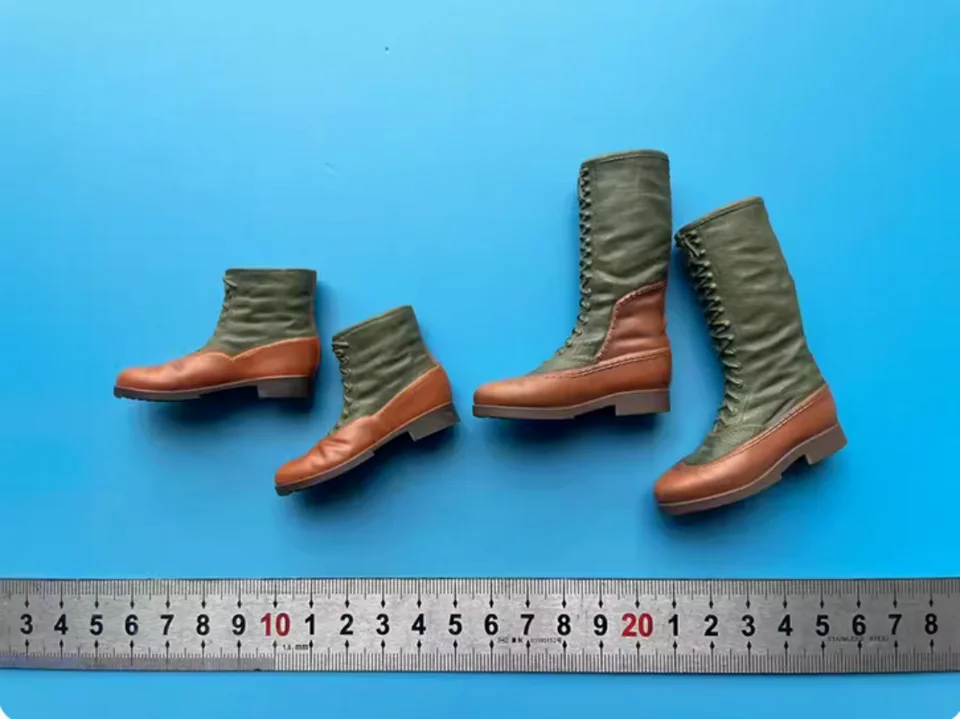 zqn 1/6 WWII North African Soldier Hollow Shoes Boots Model for 12