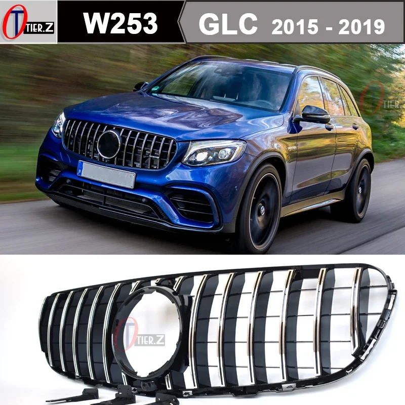 

W253 GT решетка радиатора для передней капота автомобиля Mercedes GLC Class W253 C253 X253 2015 - 2018 GLC220 GLC250 GLC300