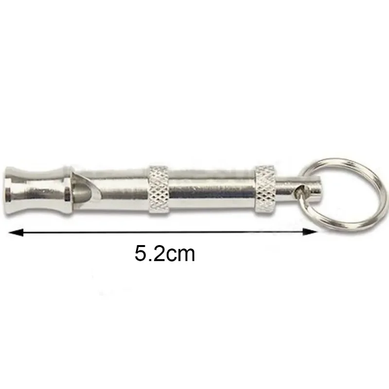 Pet Dogs Whistle Adjustable Stop Barking Ultrasonic Sound Dogs Training Flute Training Toys With Keychain dog whistle