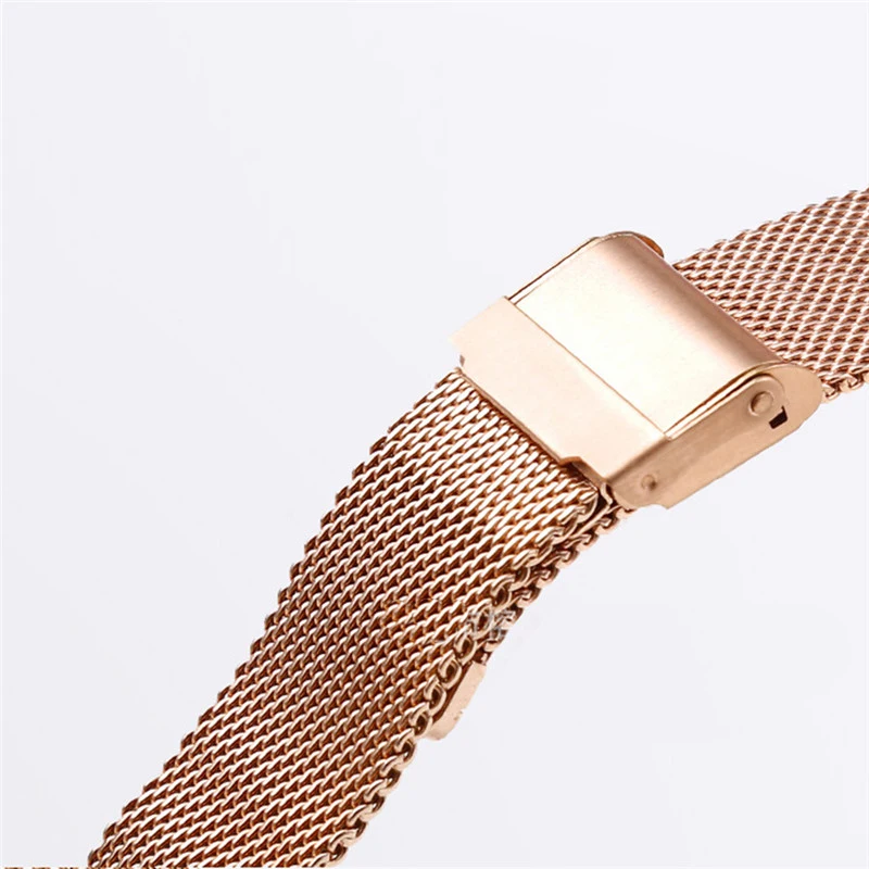 Elegant Stainless Steel Mesh Milanese Loop Watch Band - Quick Release Strap