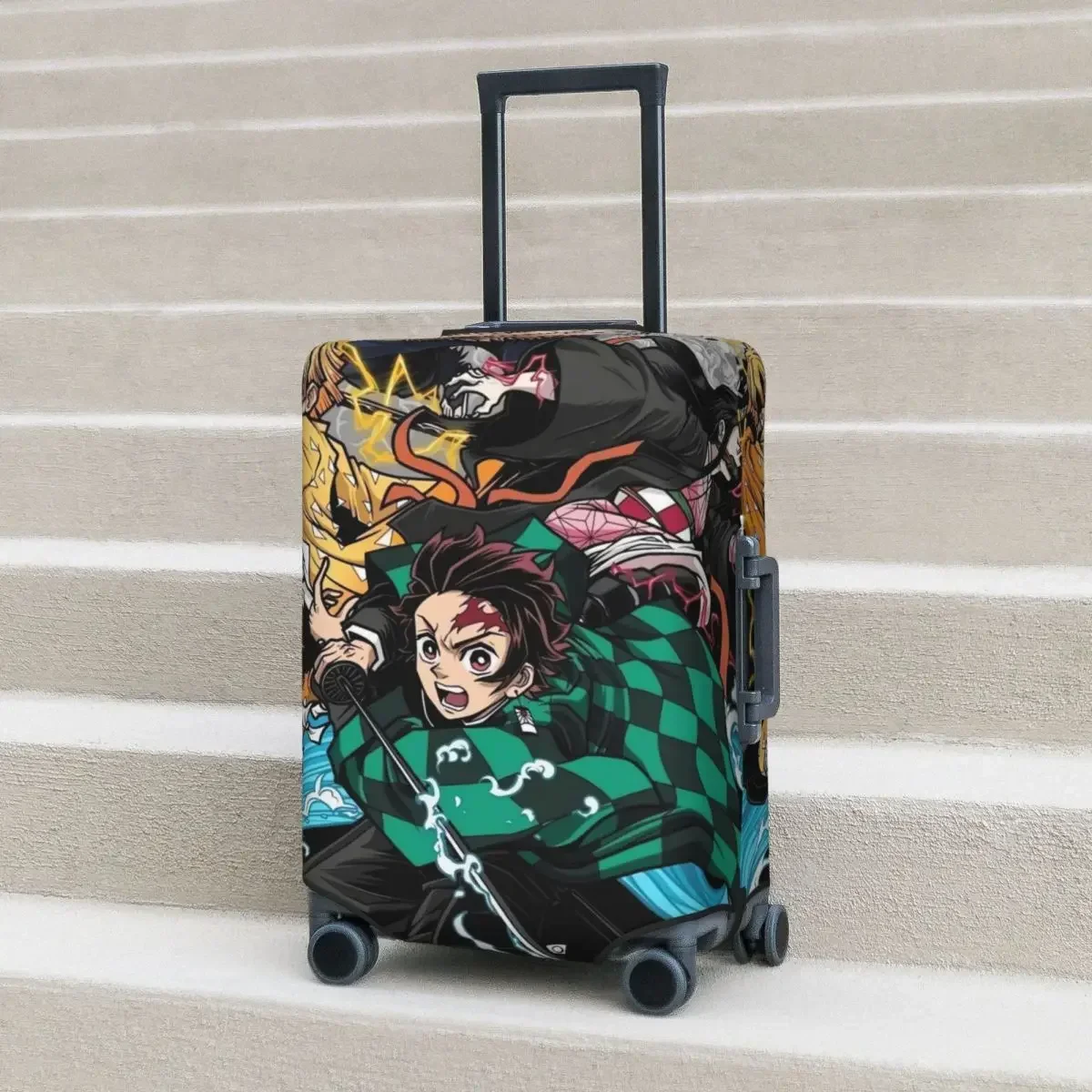 

2024 аниме чехол для чемодана Flight Kimetsu No Yaiba практичные товары для багажа протектор для путешествий