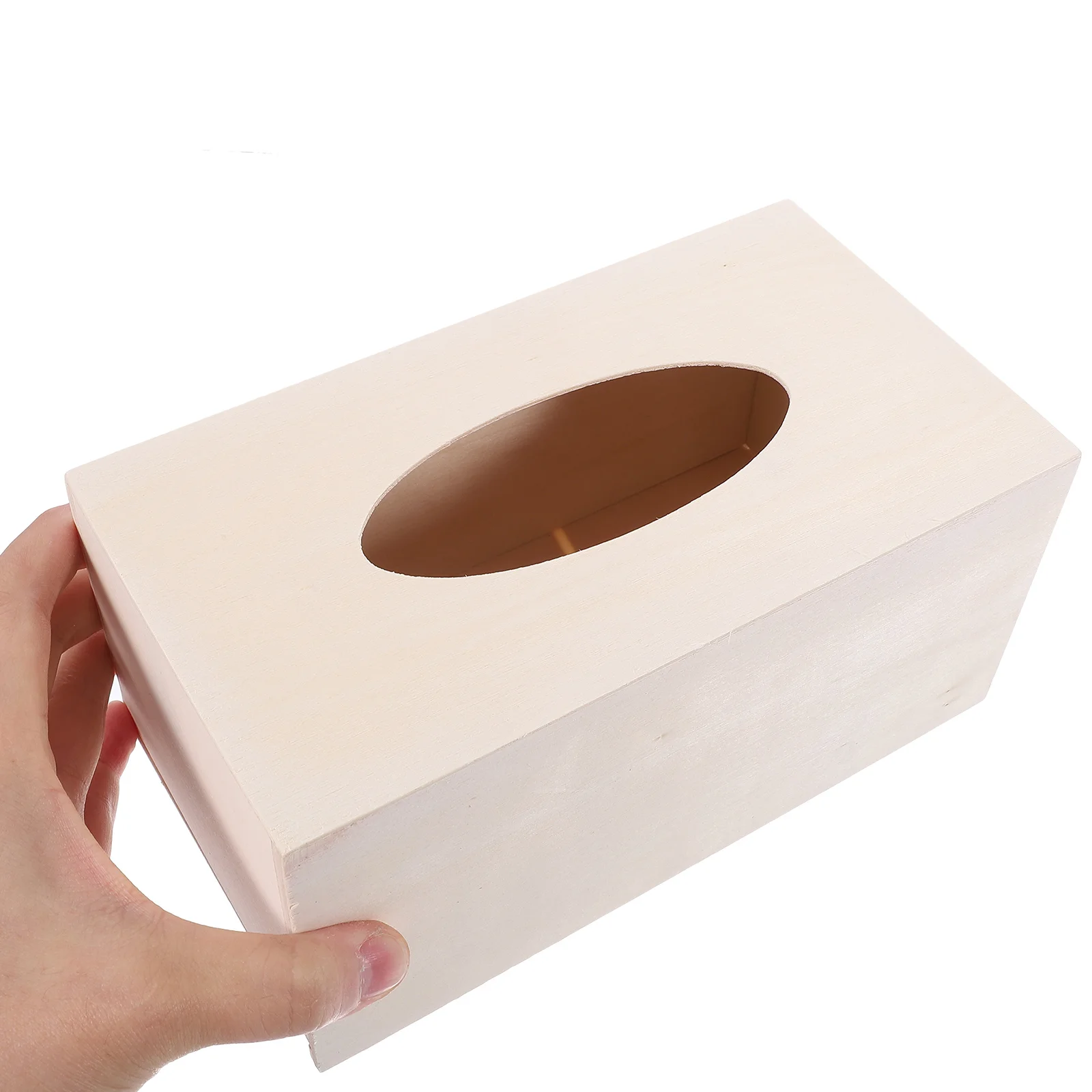 2/3pcs DIY Tissue Boxes Unfinished Wood Tissue Box Napkin Holders Craft Tissue Box Cover Simple Tissue Paper Dispenser Mold for 6