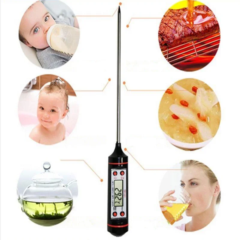 Candle Making Kit Digital Thermometer 15cm Long Probe Candle Making Measure Liquid Soy Paraffin Wax Baked Milk Meat BBQ Wax Melts