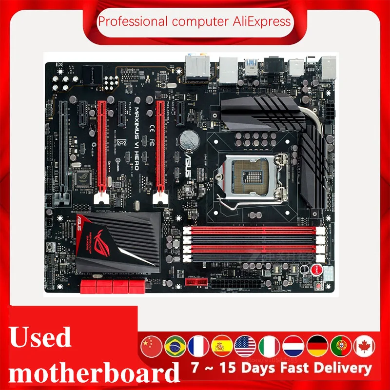 Материнская плата M6H для настольного компьютера Asus Maximus VI Hero Z87 Z87M LGA 1150 Core i7 i5 i3 DDR3