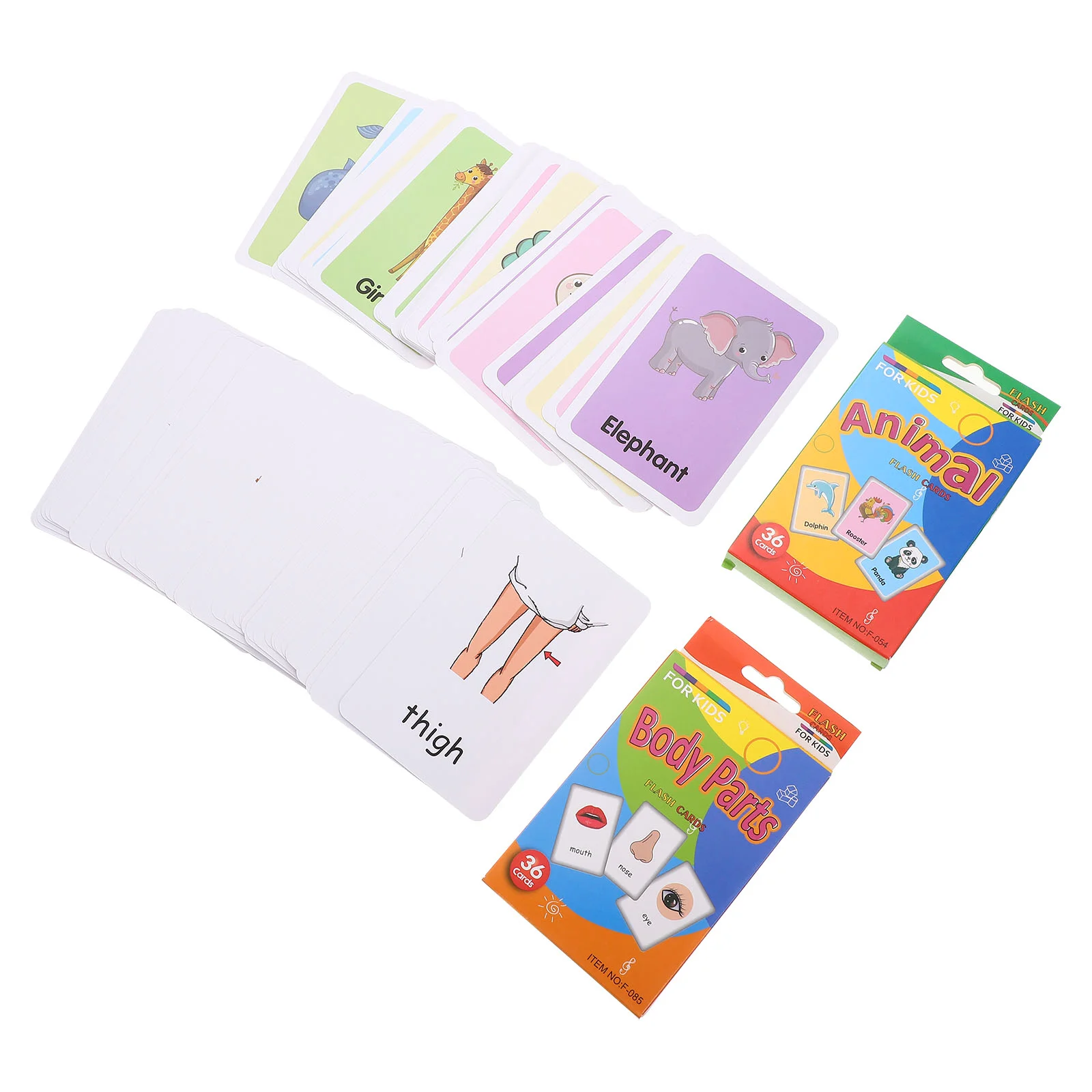 

2 Sets Picture Word Flash Cards for Toddlers Kindergarten Flash Cards Tummy Time Toys