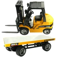 New Rc Remote Control Car 1:10 Huina 1576 Forklift Truck Toys 2.4g Large Transport Engineering Truck Kids Surprise Birthday Toy 2