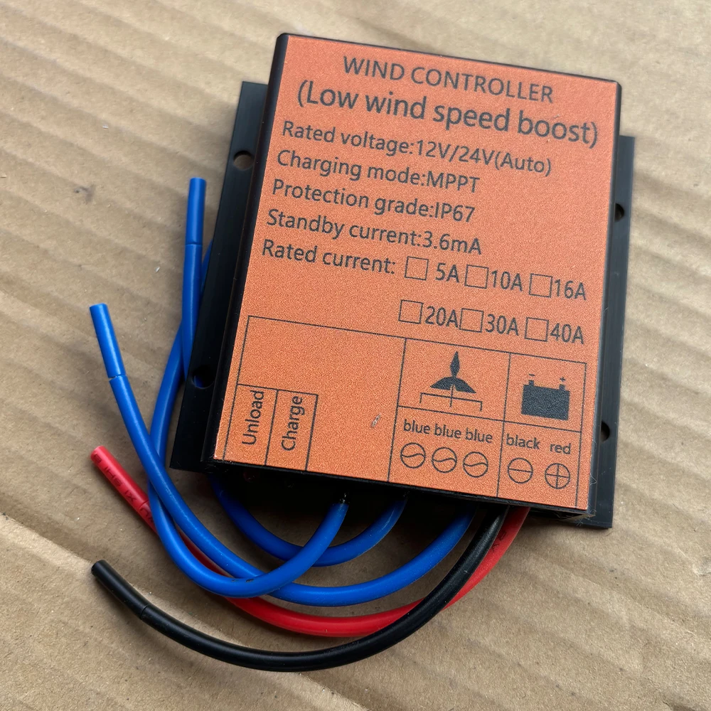1000W-5000W 10A 40A 12V 24V 48V MPPT Charge Controller Regulator For Wind Turbine Generator Windmill Alternator Battery Charger