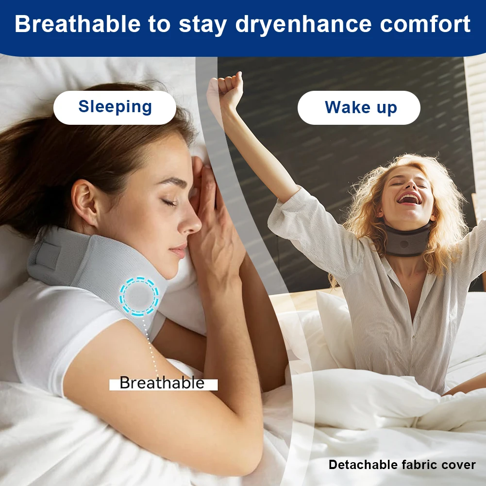 Adjustable Neck Support Sleeve for Travel and Sleep