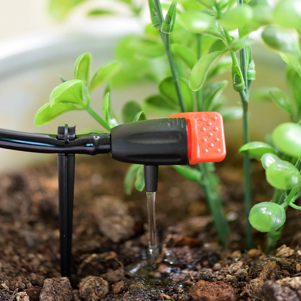 Garden Irrigation Nozzle Garden Dripper 4/7mm Adjustable Dripper Sprinkler Emitter Micro Drip Balcony Yard Greenhouse Watering